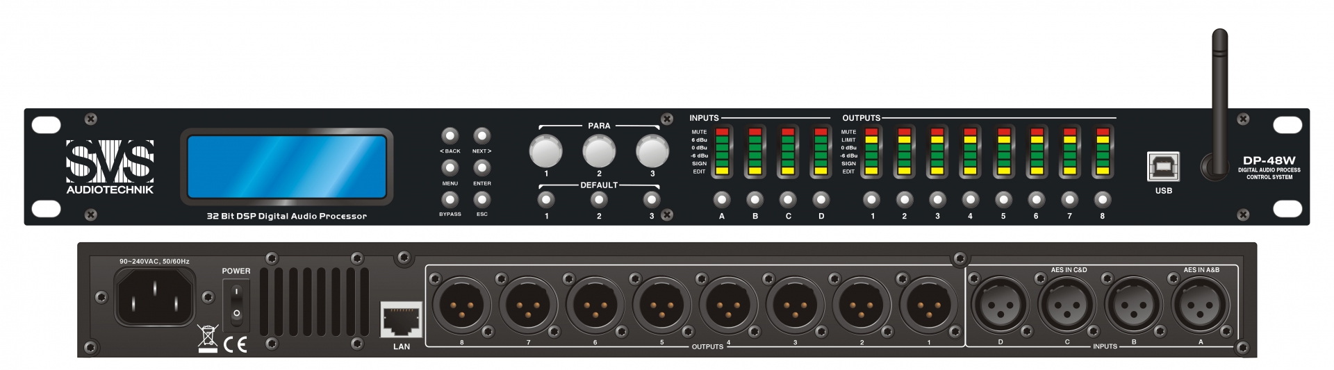SVS Audiotechnik DP-48W Цифровой процессор: 4 входа 8 выходов в Удмуртии