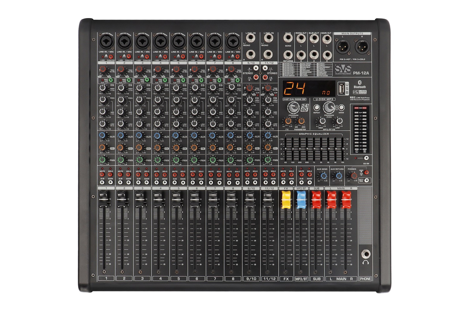 SVS Audiotechnik mixers PM-12A Активный аналоговый микшерный пульт, 12-канальный в Удмуртии